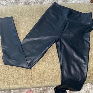 Leather look pants. Size small